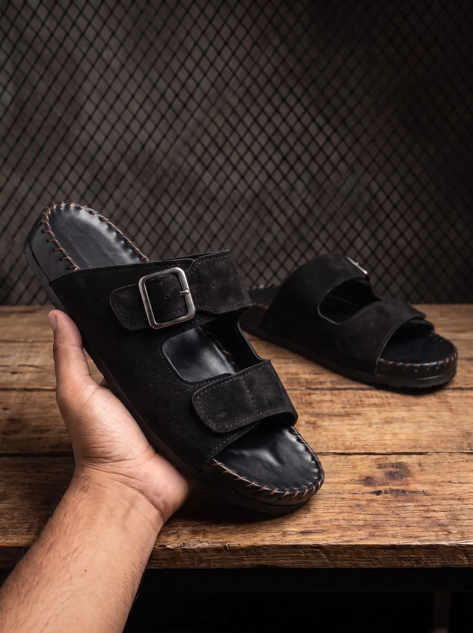 BlackBole Solsbury Strap Sandal For Men - Black
