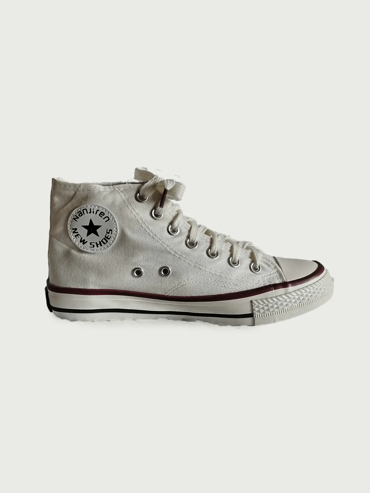 High Neck Canvas Sneaker - BlackBole